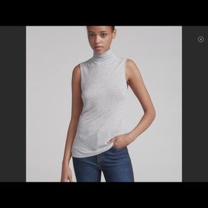 RAG & BONE Briony Gray Sleeveless T Neck XS NWT